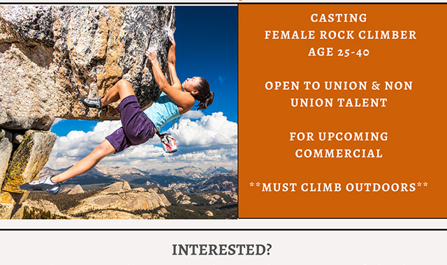 Casting Female Rock Climbers