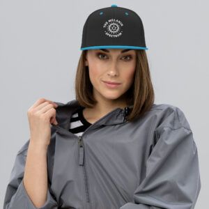 Snapback Hat - The Melanin Spectrum - white Logo