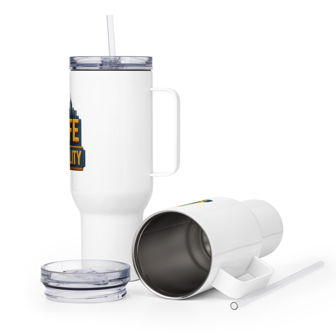 My Life My Realm – Travel Mug with Handle